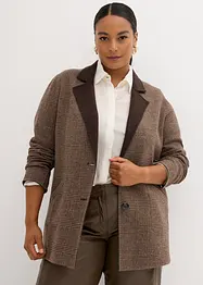 Blazer réversible en laine avec motif Prince de Galles, bonprix