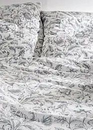 Parure de lit à motif floral en percale, bonprix