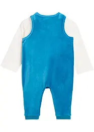 Salopette bébé en velours côtelé + t-shirt manches longues (ens. 2 pces.), bonprix