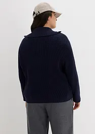 Gilet en maille à fermeture zippée, bonprix