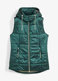 Gilet sans manches matelassé à capuche amovible, bonprix