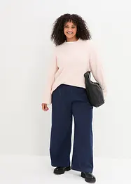 Pull boxy en maille côtelée, bonprix