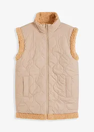 Gilet matelassé sans manches réversible, bonprix