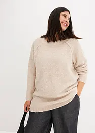 Pull en fil peluche, bonprix