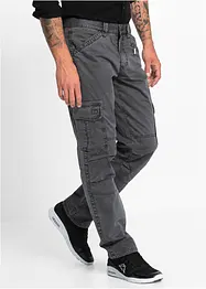 Pantalon cargo 100% coton, coupe droite et loose, bonprix