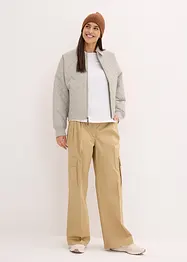 Blouson matelassé à col en velours côtelé, bonprix