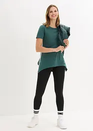 Lot de 2 t-shirts avec pans asymétriques à la base, bonprix