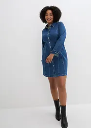 Robe en jean boutonnée, bonprix