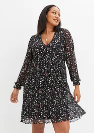 Robe à volants en mesh, bonprix