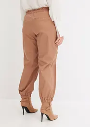 Pantalon en twill léger à taille élastiquée, bonprix