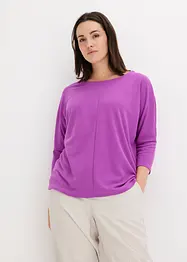 Sweat-shirt oversize en matière texturée, bonprix