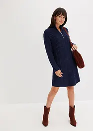 Robe en maille à motif torsadé, bonprix