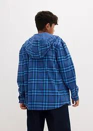 Chemise manches longues en flanelle pour garçon avec capuche, bonprix