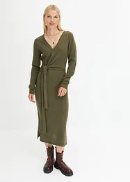 Robe en maille midi, bonprix