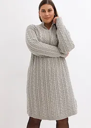 Robe en maille à motif torsadé, bonprix