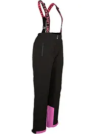 Pantalon de ski thermo avec bretelles amovibles, étanche, Straight, bonprix