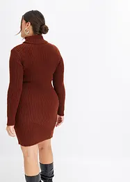 Robe en maille à col roulé, bonprix