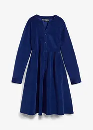 Robe coupe trapèze en velours côtelé avec poches, longueur genou, bonprix