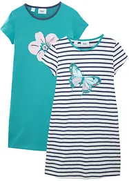 Lot de 2 chemises de nuit, bonprix