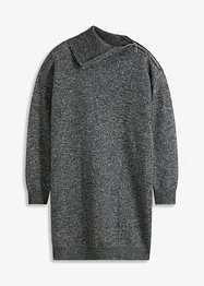 Robe en maille oversize à fermeture zippée, bonprix