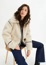 Veste aspect peau de mouton, bonprix