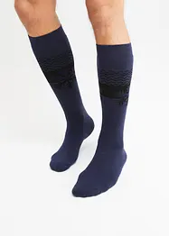 Lot de 3 paires de chaussettes mi-bas chaudes avec un intérieur doux en éponge, bonprix