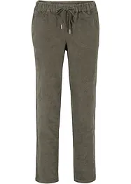 Pantalon en velours côtelé à taille élastiquée, bonprix