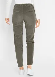 Pantalon en velours côtelé à taille élastiquée, bonprix
