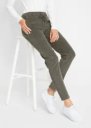 Pantalon en velours côtelé à taille élastiquée, bonprix