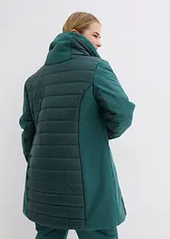 Veste longue outdoor matelassée avec softshell, bonprix