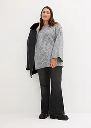 Pull oversize en maille torsadée, bonprix