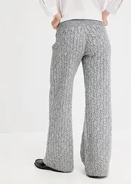 Pantalon en maille torsadée, bonprix