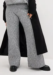 Pantalon en maille torsadée, bonprix