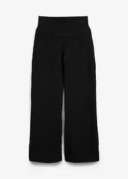 Pantalon en maille torsadée, bonprix