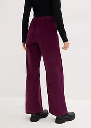 Pantalon palazzo en velours côtelé, bonprix