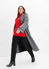 Manteau avec ceinture et motif en arêtes de poisson, bonprix