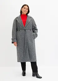 Manteau avec ceinture et motif en arêtes de poisson, bonprix