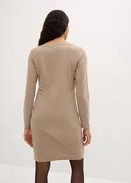 Lot de 2 robes en jersey à col en V, bonprix