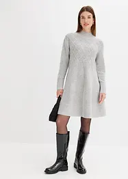 Robe en maille à motif torsadé, bonprix