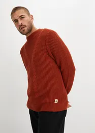 Pull en mélange de matières, bonprix