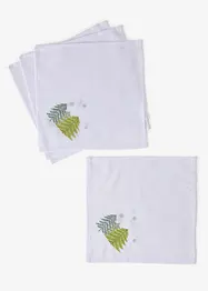 Serviettes en tissu avec des sapins brodés, bonprix