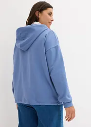 Sweat-shirt à capuche avec cordon à la base, bonprix