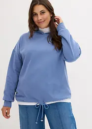 Sweat-shirt à capuche avec cordon à la base, bonprix