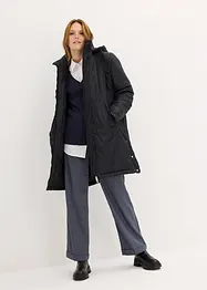 Parka rembourrée à capuche amovible et ampleur réglable, bonprix