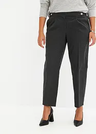 Pantalon à fines rayures et boutons décoratifs, bonprix