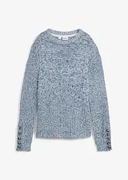 Pull en maille avec des boutons, bonprix