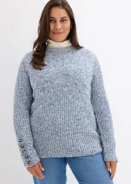 Pull en maille avec des boutons, bonprix