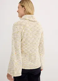 Pull boxy à manches évasées en maille fantaisie, bonprix