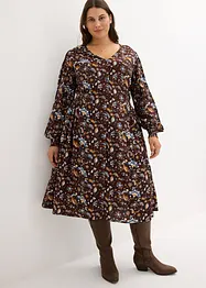 Robe en viscose avec empiècement smocké, bonprix