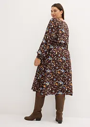 Robe en viscose avec empiècement smocké, bonprix